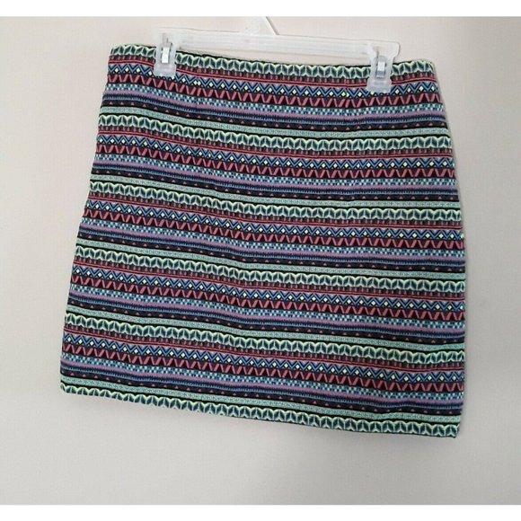 Shrinking Violet Womens Aztec Design Mini Skirt L - Picture 2 of 3
